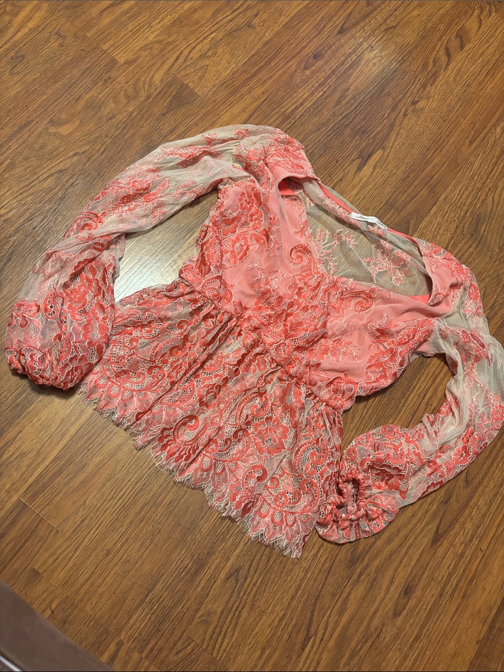Willow and root lace top